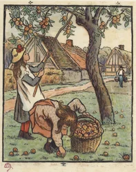 A colheita da Apple, 1889