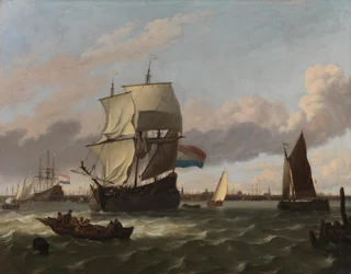 O porto marítimo de Amesterdão