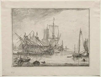 Navios em reparo, 1701.