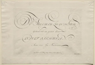 O rio IJ e Seascapes, 1701.