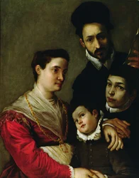 Retrato da família Tacconi (óleo sobre tela)