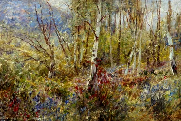 Madeira, de Ludovico Cavaleri (1867-1942), óleo sobre painel, 50x75 cm