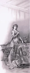 Lady Capulet: Vá acordar Juliet, vá e apareça, ilustração de Romeu e Julieta,
