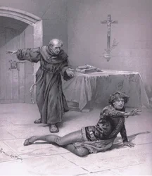 Viva aqui no céu, e pode olhar para ela, ilustração de Romeu e Julieta,