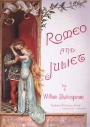 Página de título, ilustração de Romeu e Julieta,