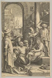 A coroação de espinhos, de A Paixão de Cristo, cerca de 1623.