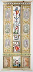 Painel do Raphael Loggia no Vaticano, da "Delle Loggie di Rafaele nel Vaticano", gravado por Giovanni Volpato (1735-1803)