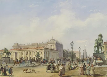 A Ponte Anichkov em São Petersburgo, 1847