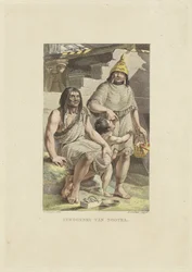 Habitantes da ilha de Nootka
Habitantes de Nootka (título sobre o objecto)