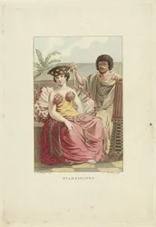 Habitantes da ilha de Otaheite (Tahiti)
Otaheitans (título sobre o objecto)
