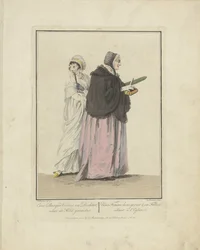 Mãe e filha vão à igreja
A Bourgeois Woman and Daughter; going to Church / Une Femme bourgeoise & sa Fille, allant à l