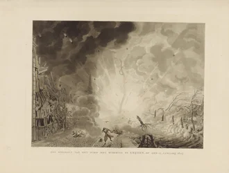Desastre de Leiden, 1807
O salto do navio com pólvora em Leijden, em 12 de Janeiro de 1807 (título sobre o objecto)