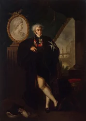 Retrato de Dmitry Lvovich Naryshkin 1758-1838, início do século XIX.