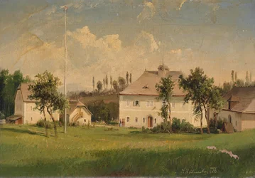 No campo, vista de uma propriedade