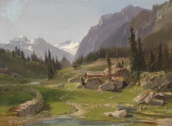 Paisagem idílica de montanha