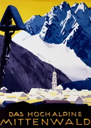 O alto alpino Mittenwald, c. 1930