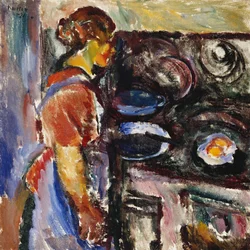 Garota na cozinha; Pike I Kjokken, 1921