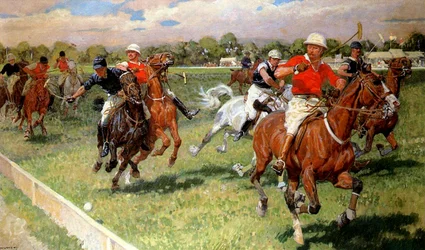 Um jogo de polo, 1911