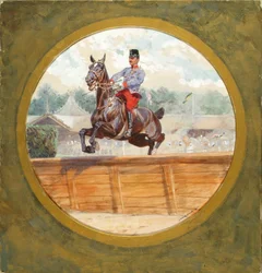 Corrida de obstáculos de oficiais no Freudenau em Viena