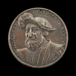 François I, 1494-1547, Rei de França 1515 [anverso], 1537.