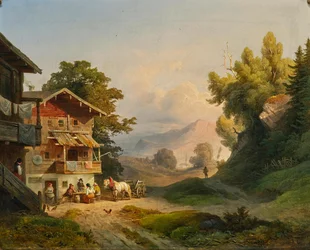 Ludwig Schuster descanso do meio-dia 1852