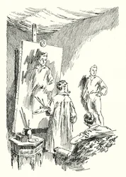 Ilustração para O quadro de Dorian Gray de Oscar Wilde (litho)