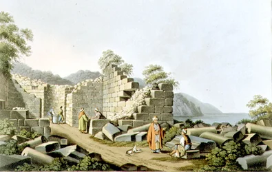 Ruínas de um Templo Antigo em Samos, placa 58 de 