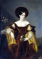 Maria de la Felicidad Malibran (1808 - 1836) Pintura de Luigi Pedrazzi.Museo della Scala em Milão