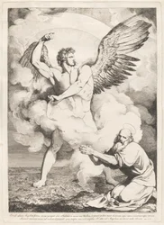 E vi outro anjo forte... (O Anjo do Apocalipse Aparecendo a São João)