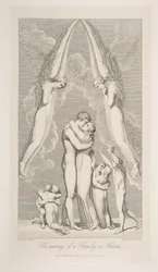 A reunião de uma família no céu, de The Grave, um poema de Robert Blair, 1 de março de 1813.
