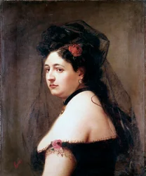 Retrato de Elisabetta Galletti Gianoli, cantora italiana (Pintura