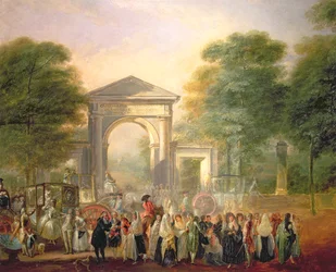 Avenida antes do Jardim Botânico de Madrid