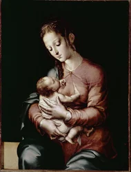 A Virgem e a Criança (óleo sobre painel, c.1565)