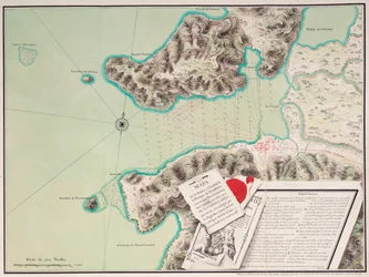 Mapa da baía e da cidade de S. Phelipe de Portobelo
