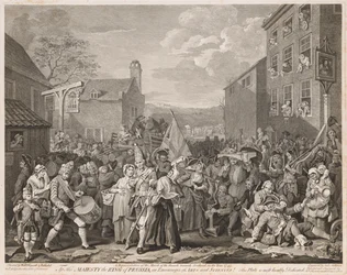 Março a Finchley no ano de 1746, depois de Hogarth, 1750.