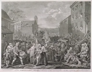 "A Marcha para Finchley", 1761.                                          