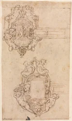 Design para dobradiças decorativas anteriores, meados dos anos 1500.