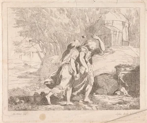 Deucalion e Pyrrha após a Inundação