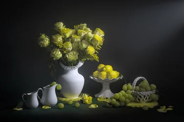 Natureza-morta verde fresca