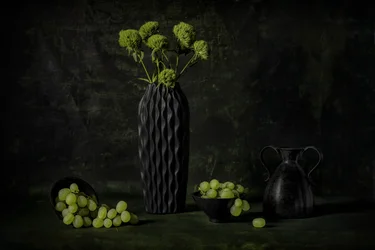 Uvas e flores melancólicas