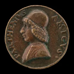 Bartolommeo Partenio, ativo 1480-1485, Humanista [anverso].