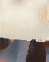 Horizonte abstrato em tons terrosos