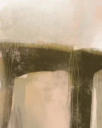 Paisagem abstrata com tons terrosos