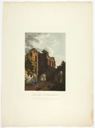 O Arco de Dolabella, placa trinta e cinco das Ruínas de Roma