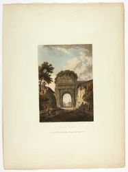 Arco de Tito, placa dez das Ruínas de Roma