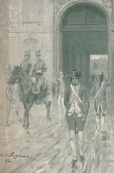 Bonaparte na Escola Militar, Paris, 1784, 1896
