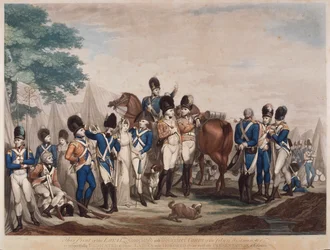 Soldados do Fiel Corpo de Associados e Voluntários da Cidade de Westminster, 1799