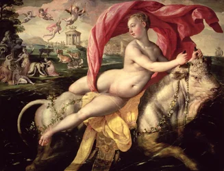 O Rapto de Europa, c.1590 (óleo sobre painel de carvalho)