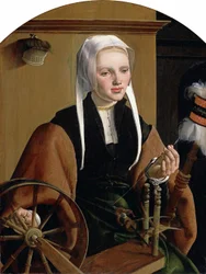Alemão: Weibliches Bildnis, Anna Codde Retrato de (possivelmente) Anna Codde, mulher de Pieter Gerritsz Bicker
