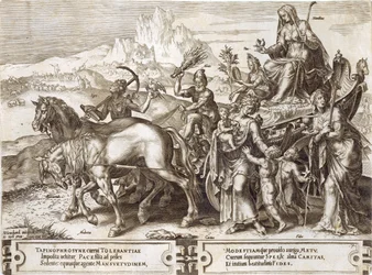 Humildade, placa 7 de "A Vicissitude das Coisas Humanas", 1564